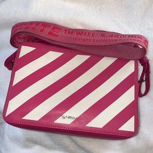 Off - White Diag Pink Bag/Fanny Pack